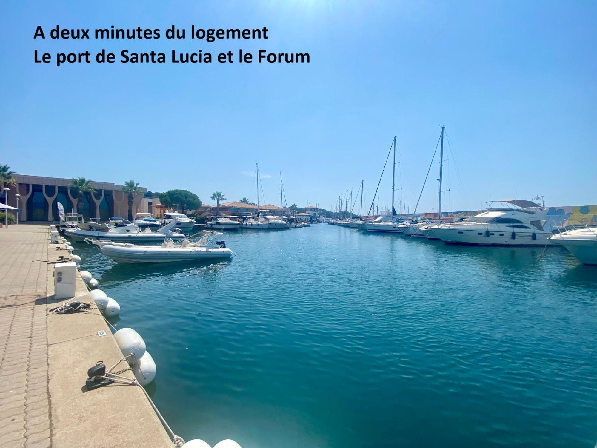 Appartement Face Mer Et Port Santa Lucia Climatise Et Wifi Saint-Raphaël Eksteriør bilde